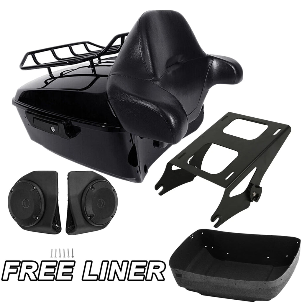 Trunk Pad Mount Rack & Speakers for Harley Touring Glide (2014–2023)