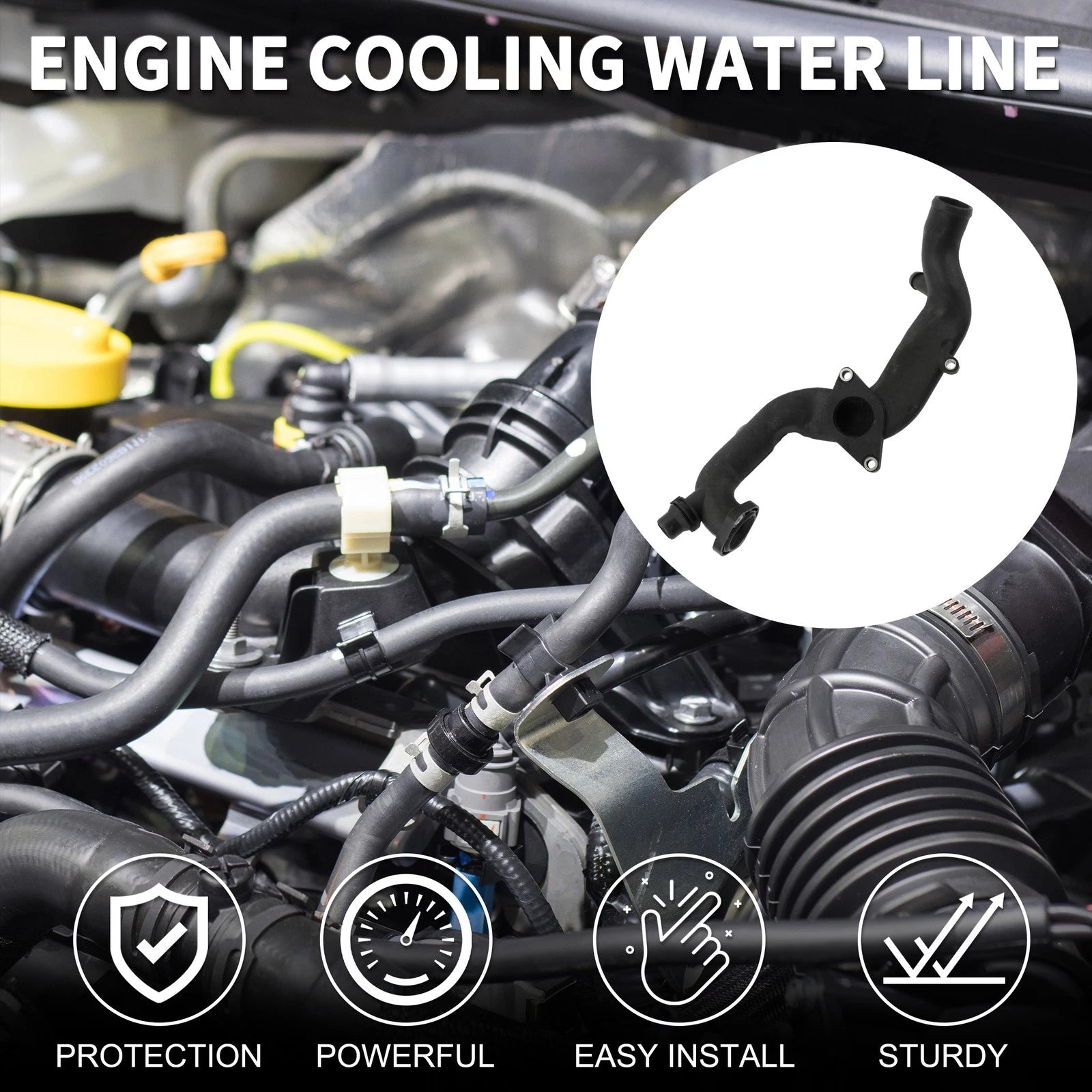 Engine Cooling Water Line Replacement for Audi A8 Quattro 3.0L (2015–2018)