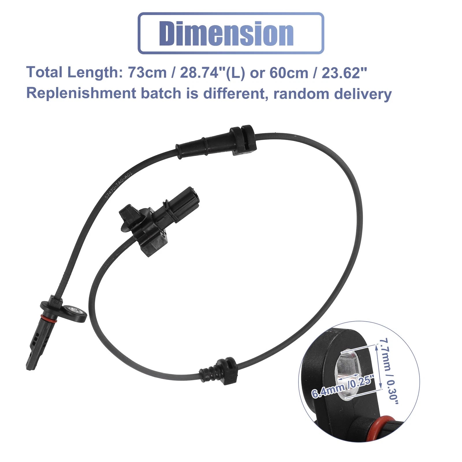 2pcs ABS Sensor No. 57470TA0A02 for Honda Accord (2008–2012)