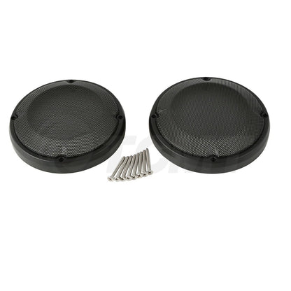 6.5" Saddlebag Lid Speaker Grills for Harley Touring Road Glide (1983–2024)