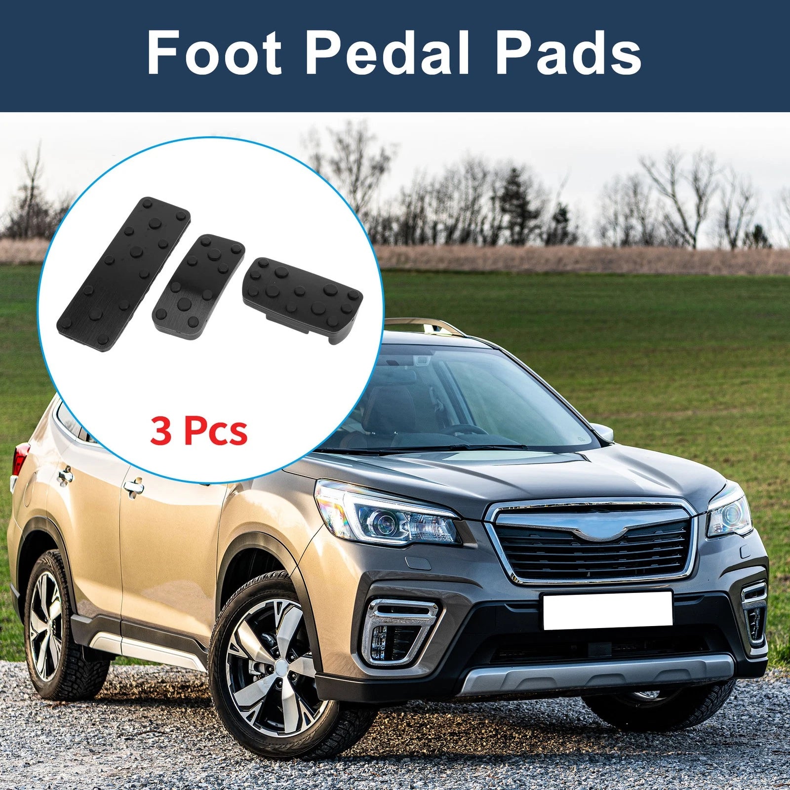 3 Pc Automatic Accelerator Pedal Covers for Subaru Forester (2006–2018)