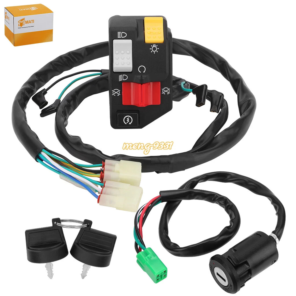 Handlebar Switch & Ignition Key Switch for Honda TRX400X TRX400EX (2004–2009)