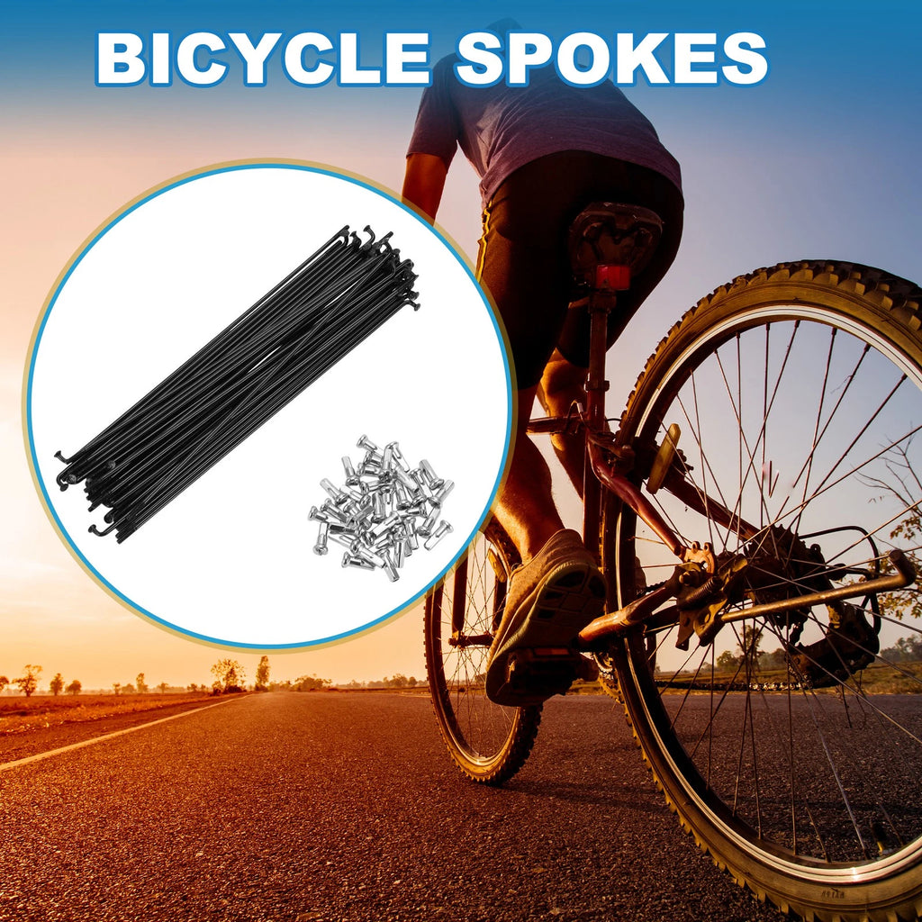 Bicycle Spokes Replacement Steel 14G 155mm for Mountain Bike 36 Pack (—)