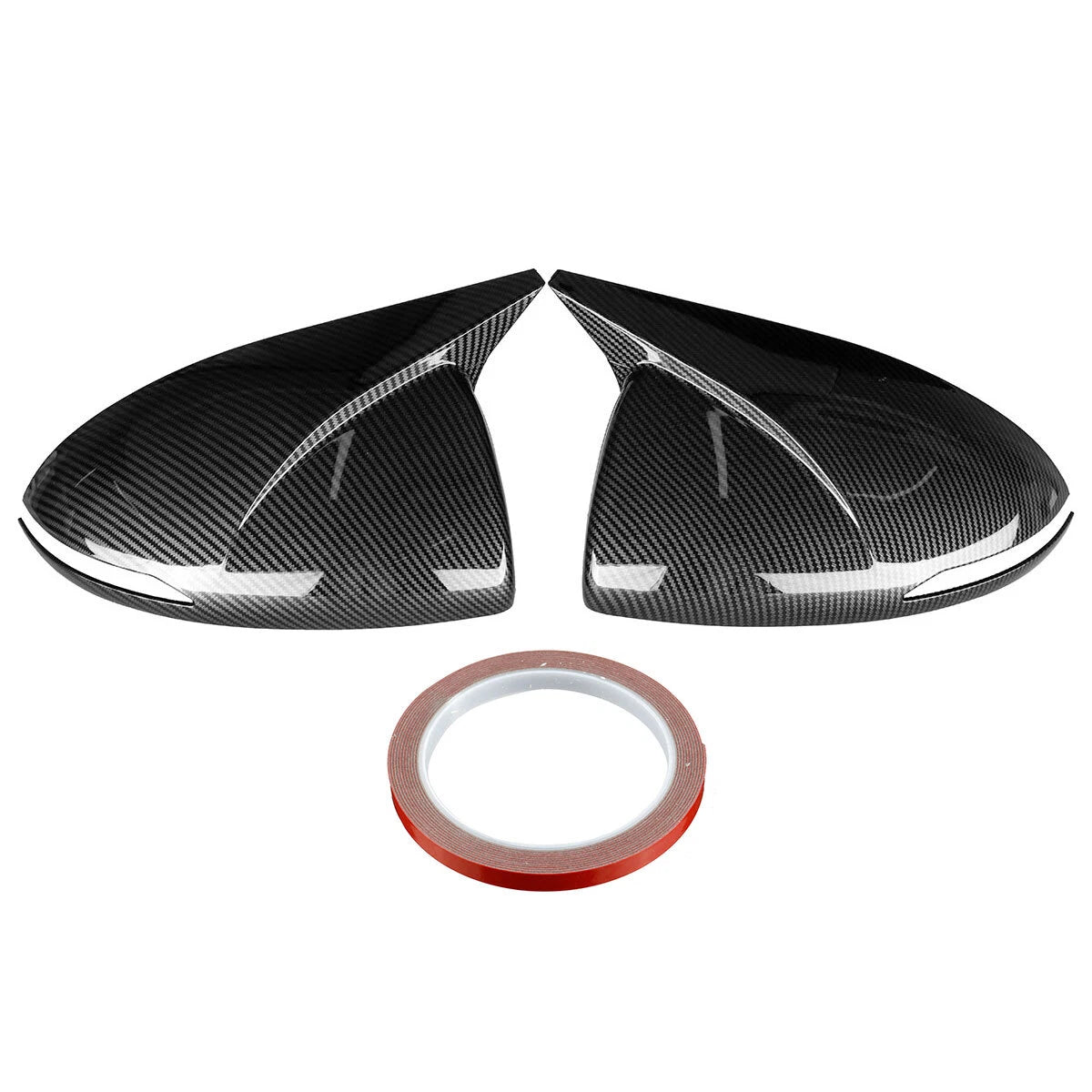 2X Carbon Fiber Look Rear View Side Mirror Cover for Hyundai Sonata (2020–2023)