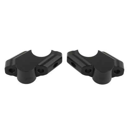 Black Offset Handlebar Riser Clamp for Yamaha Tenere 700 (2019–2025)