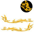 Reflective Bumper Decal for - Yellow Butterfly Pattern