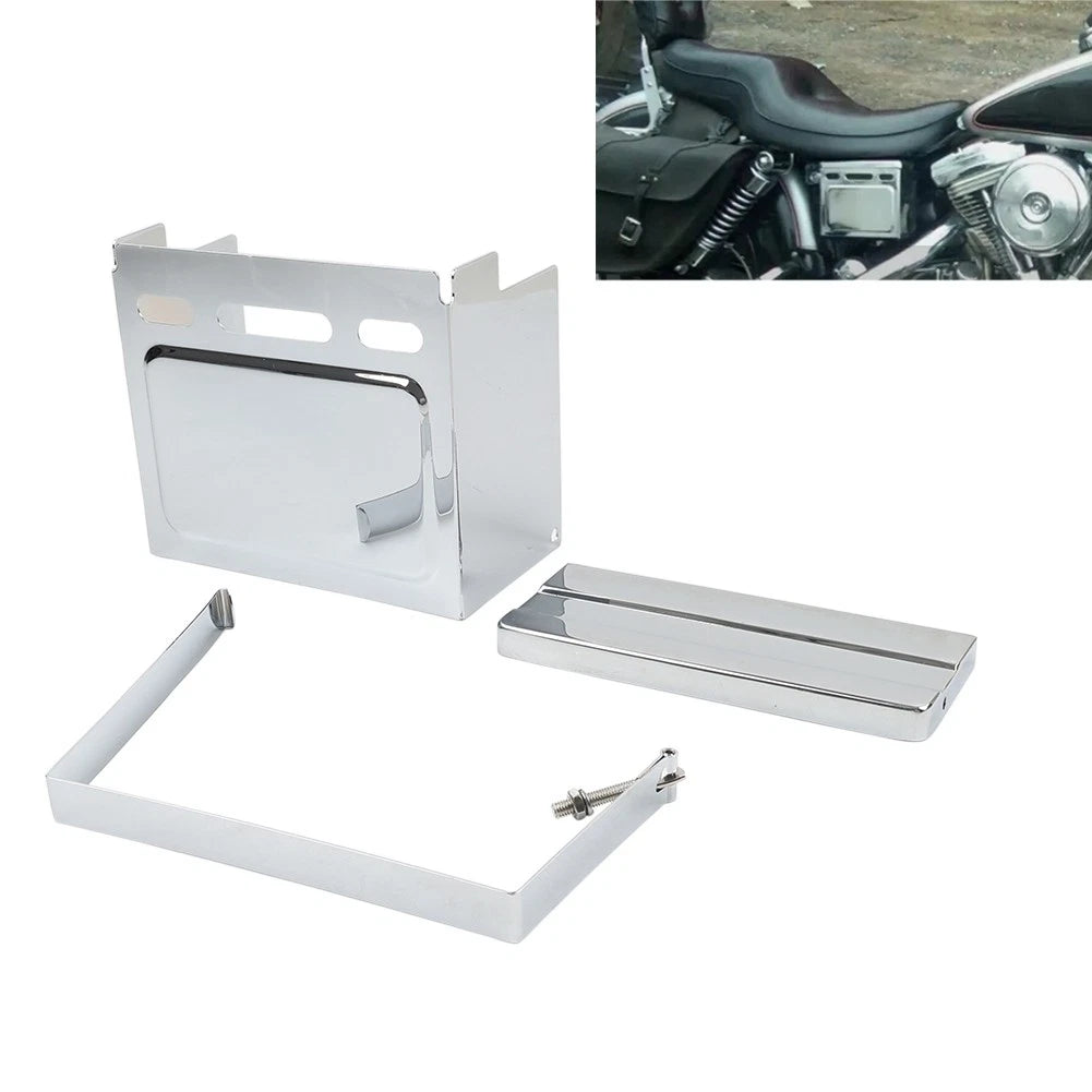 Battery Side Top Cover Strap Kit for Harley FXWG FXE FXS (1980–1986)