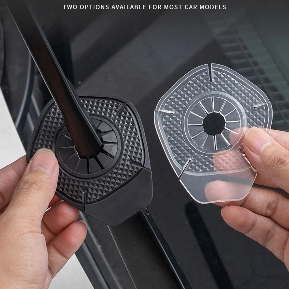 Set of 2 PVC Dustproof Covers for Windshield Wiper Arm Hole Protection