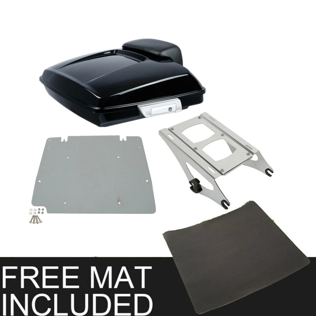 Trunk Backrest Pad Mount Rack Base Plate for Harley Touring (2014–2023)