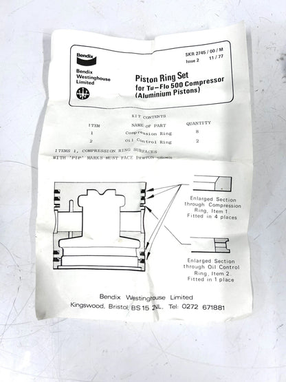 Piston Ring Kit for Volvo Penta 328752 (OEM)