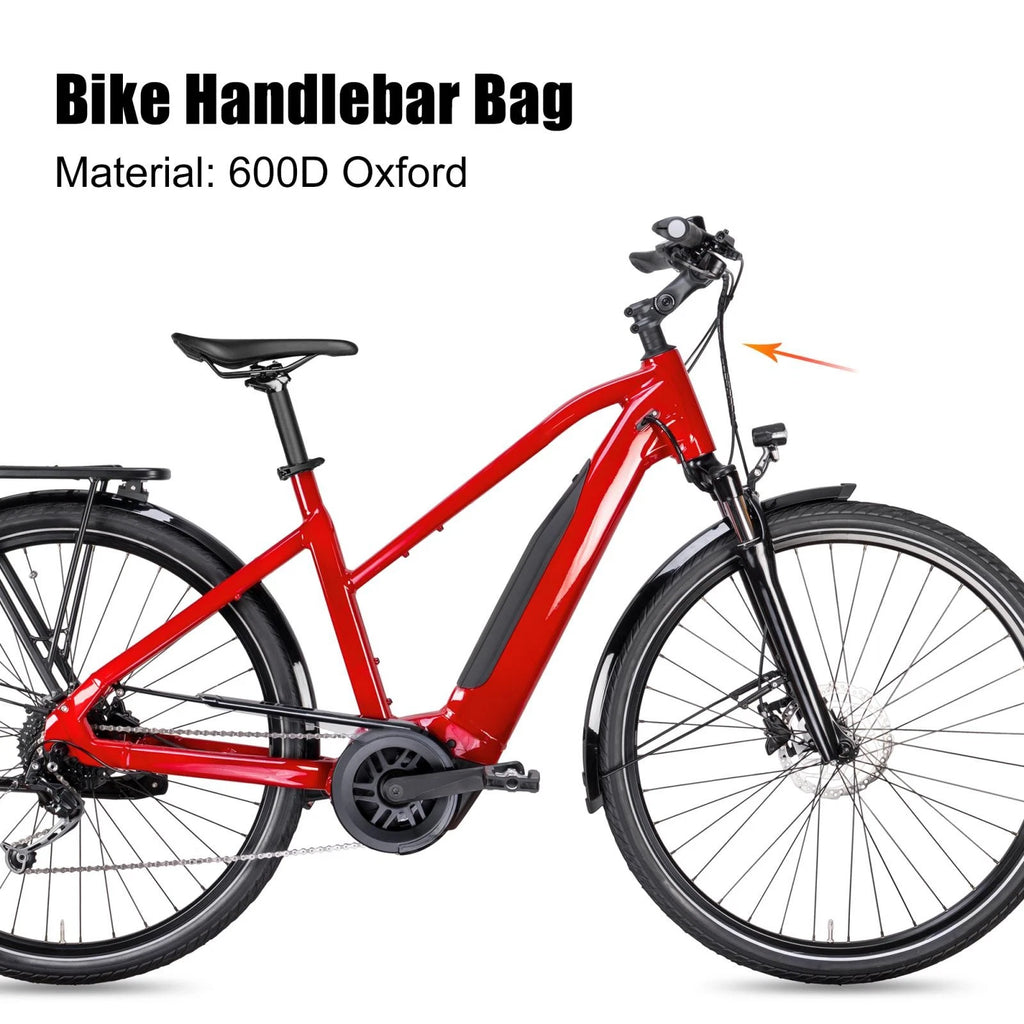 Waterproof Bike Bag 600D Oxford Universal Front Large Capacity for Universal (—)