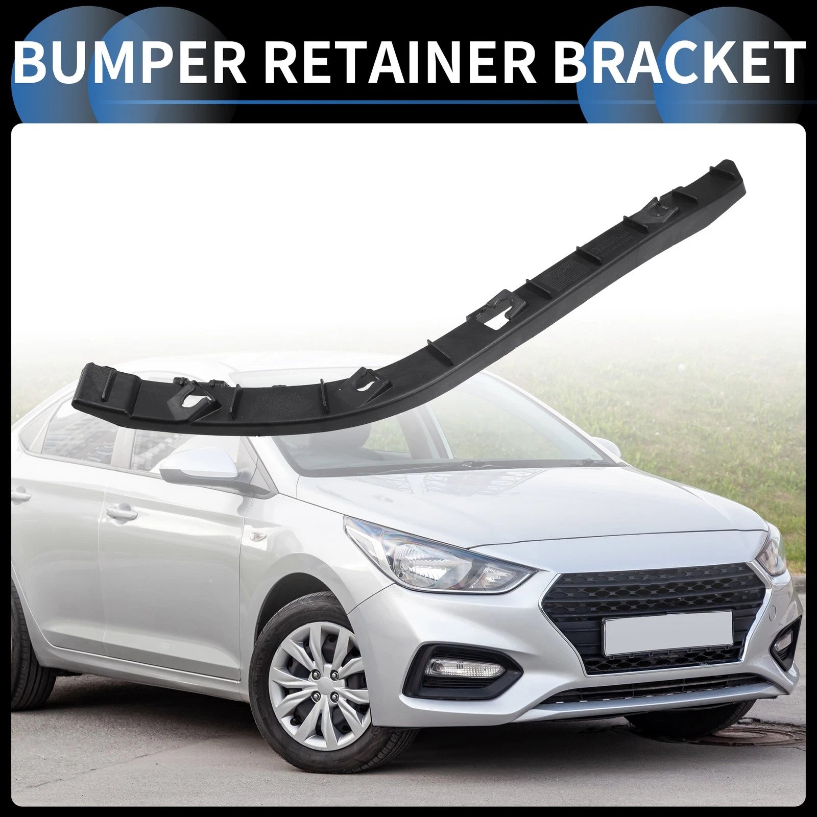 Left Rear Bumper Retainer Bracket Replacement for Hyundai Accent (2012–2017)