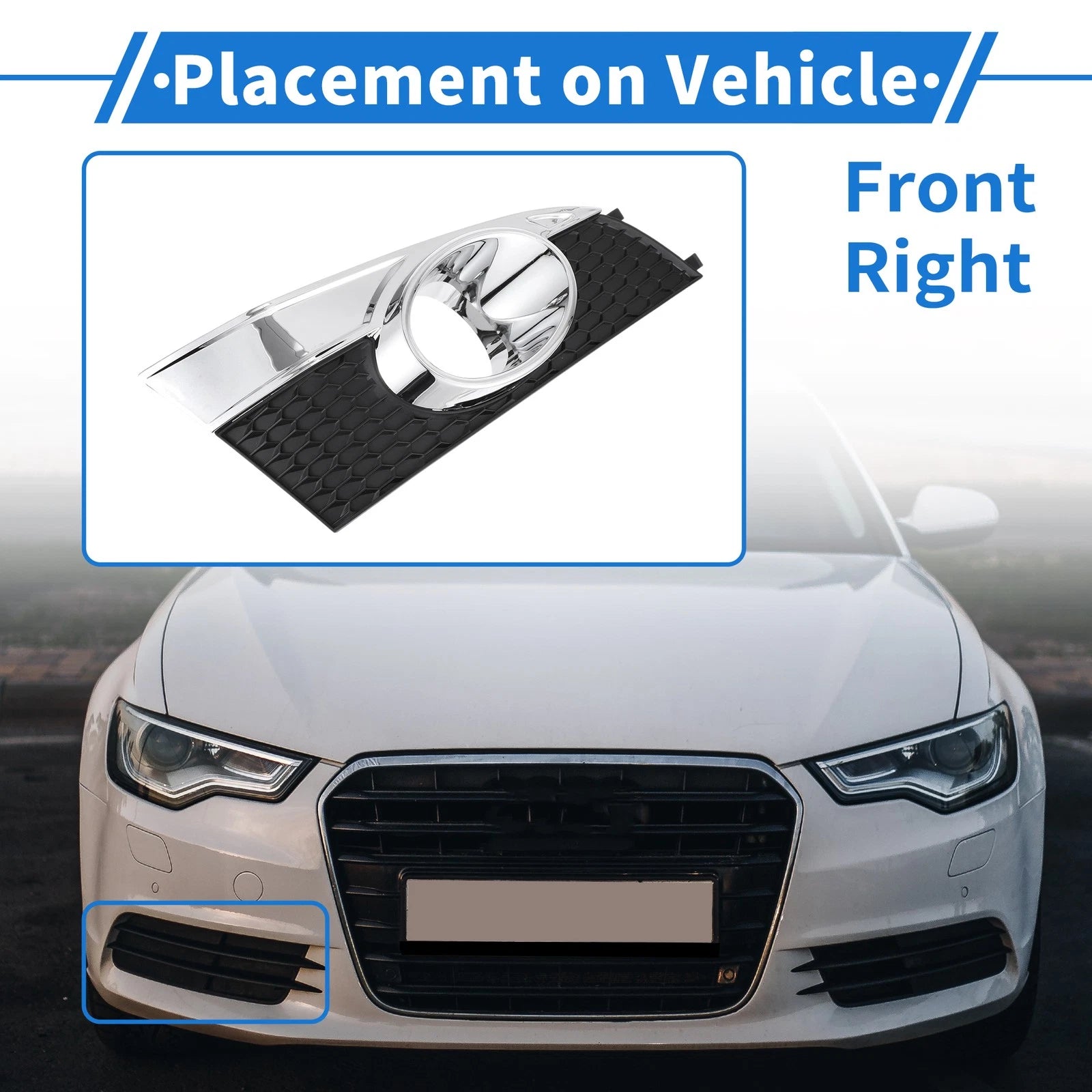 Front Right Fog Light Grill Replacement for Chevrolet Captiva (2012–2014)