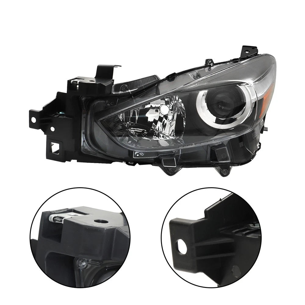 Headlamp Assembly LH for Mazda 3 (2017–2018) - Clear Halogen