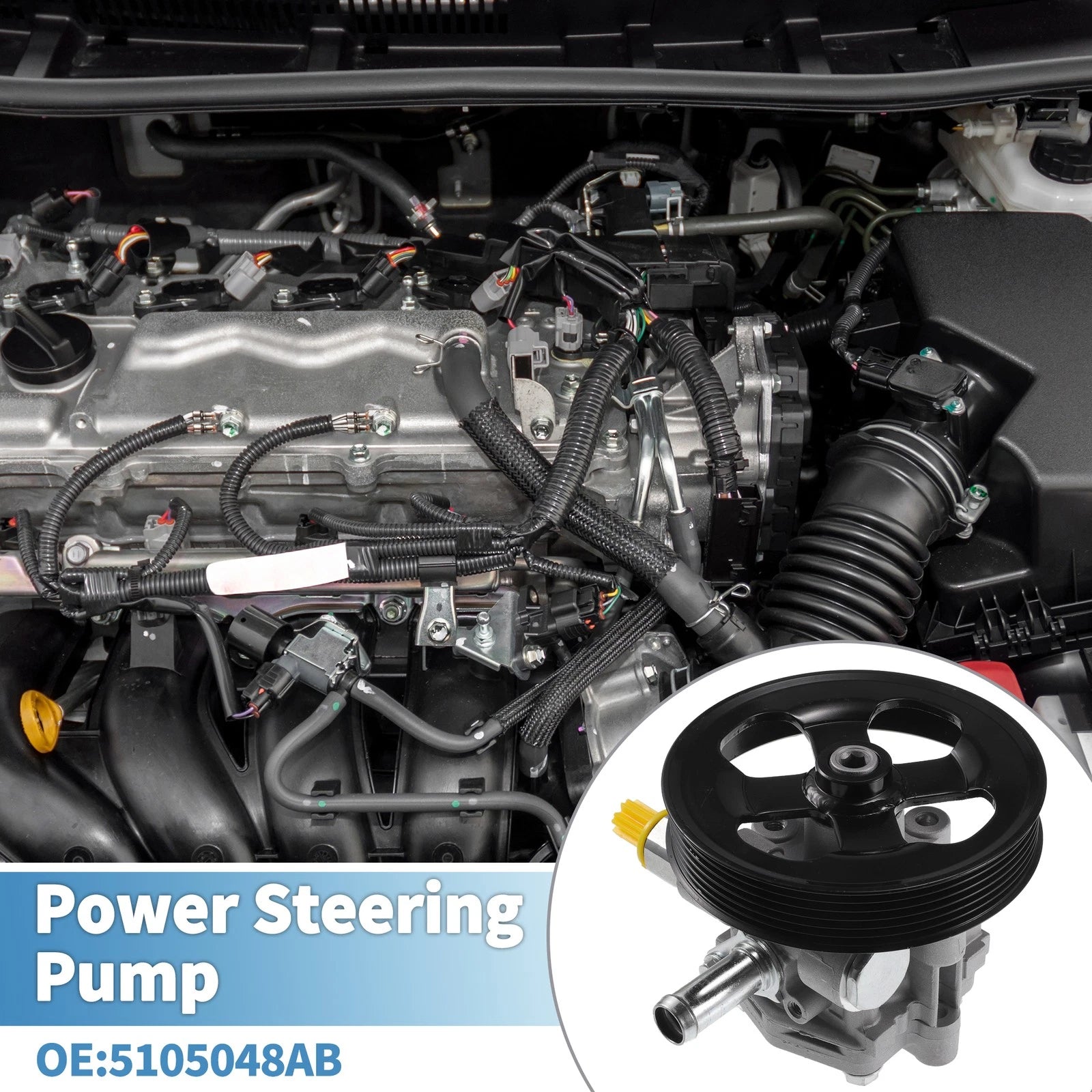 Power Steering Pump Replacement for Dodge Caliber (2007–2012)