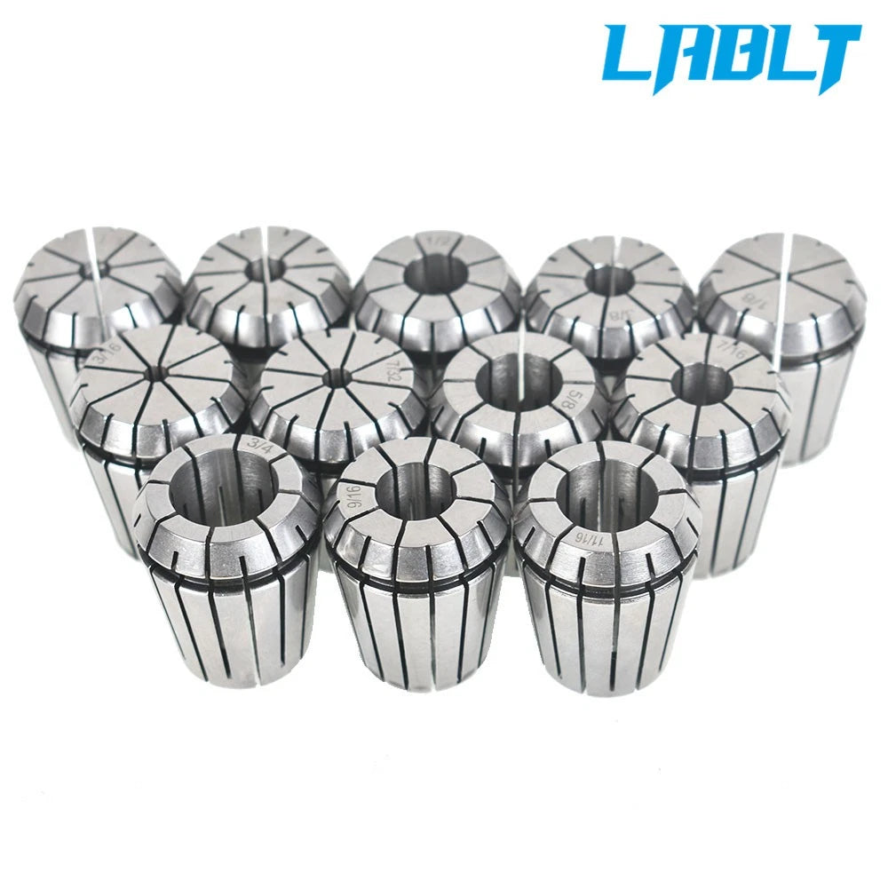 12Pcs ER32 Spring Collet 1/8"-3/4" for CNC Lathe Engraving Machine