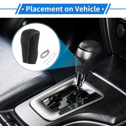 Gear Shift Knob Cover Replacement for Toyota RAV4 (2013–2016) Faux Leather