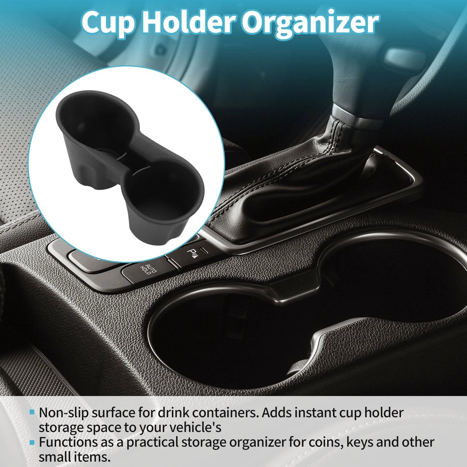 Center Console Cup Holder Organizer Replacement for Subaru Crosstrek (2024–2025)