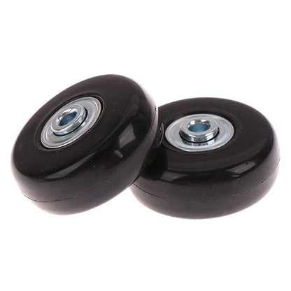 Set of 4 Rubber Alloy Silent Wheels for Suitcase Replacement