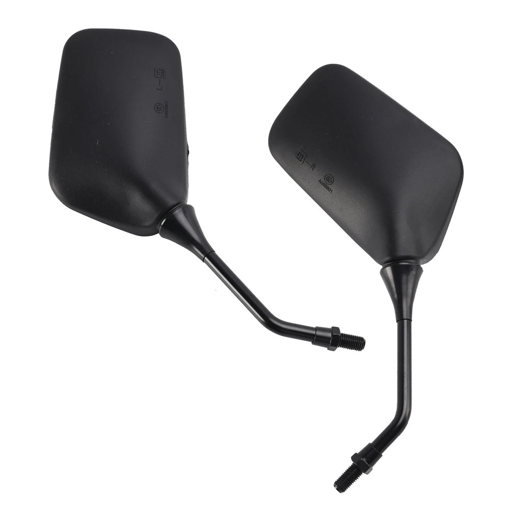 Pair Black Rearview Mirrors for Kawasaki KLR250 KLR600 KLR650 (1987–2007)