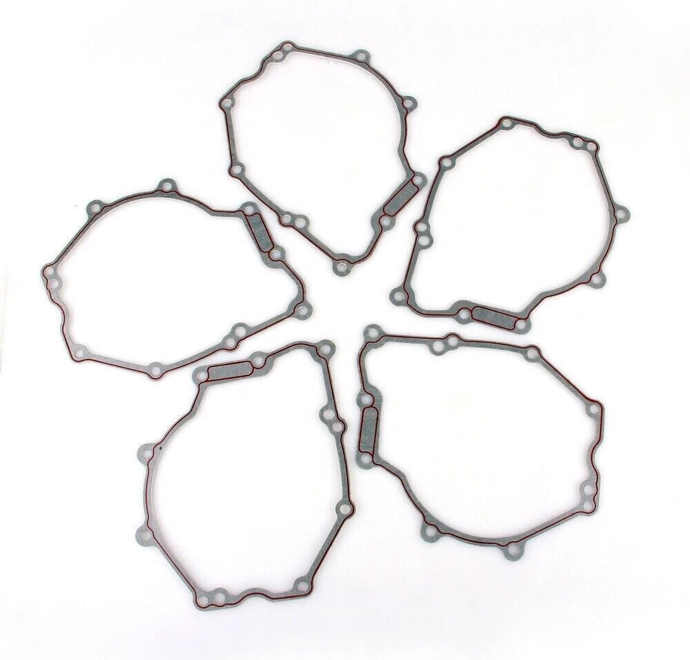 5PCS Stator Gasket Engine Cover Crankcase for Yamaha R6 YZF-R6 (2006–2016)