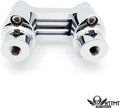 1" Hefty Handlebar Riser/Top Clamp Kit Chrome for Harley Softail