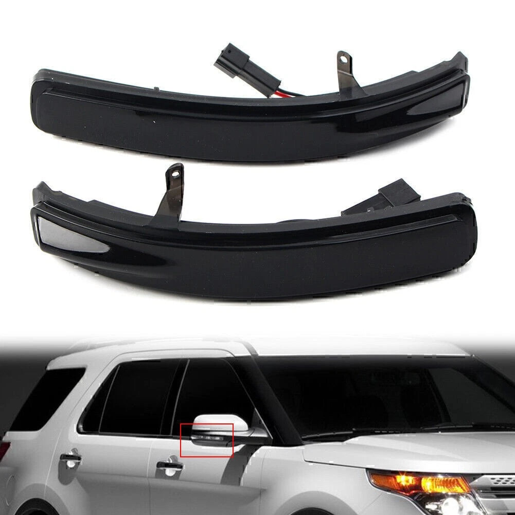 2X Side Mirror Dynamic Turn Signal Sequential Light for Ford Explorer (2011–2019)