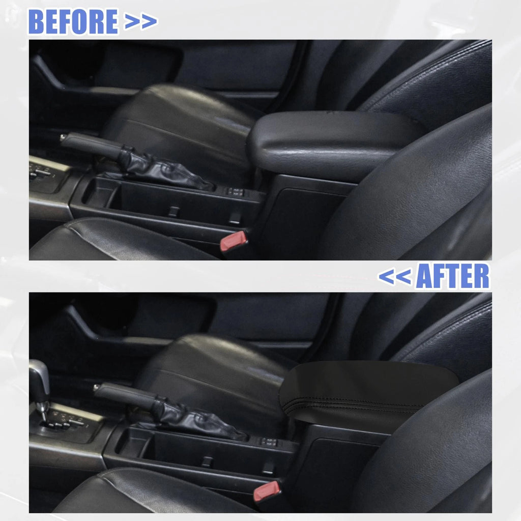 Armrest Protector Cover Faux Leather for Subaru Forester (2013–2018) Black