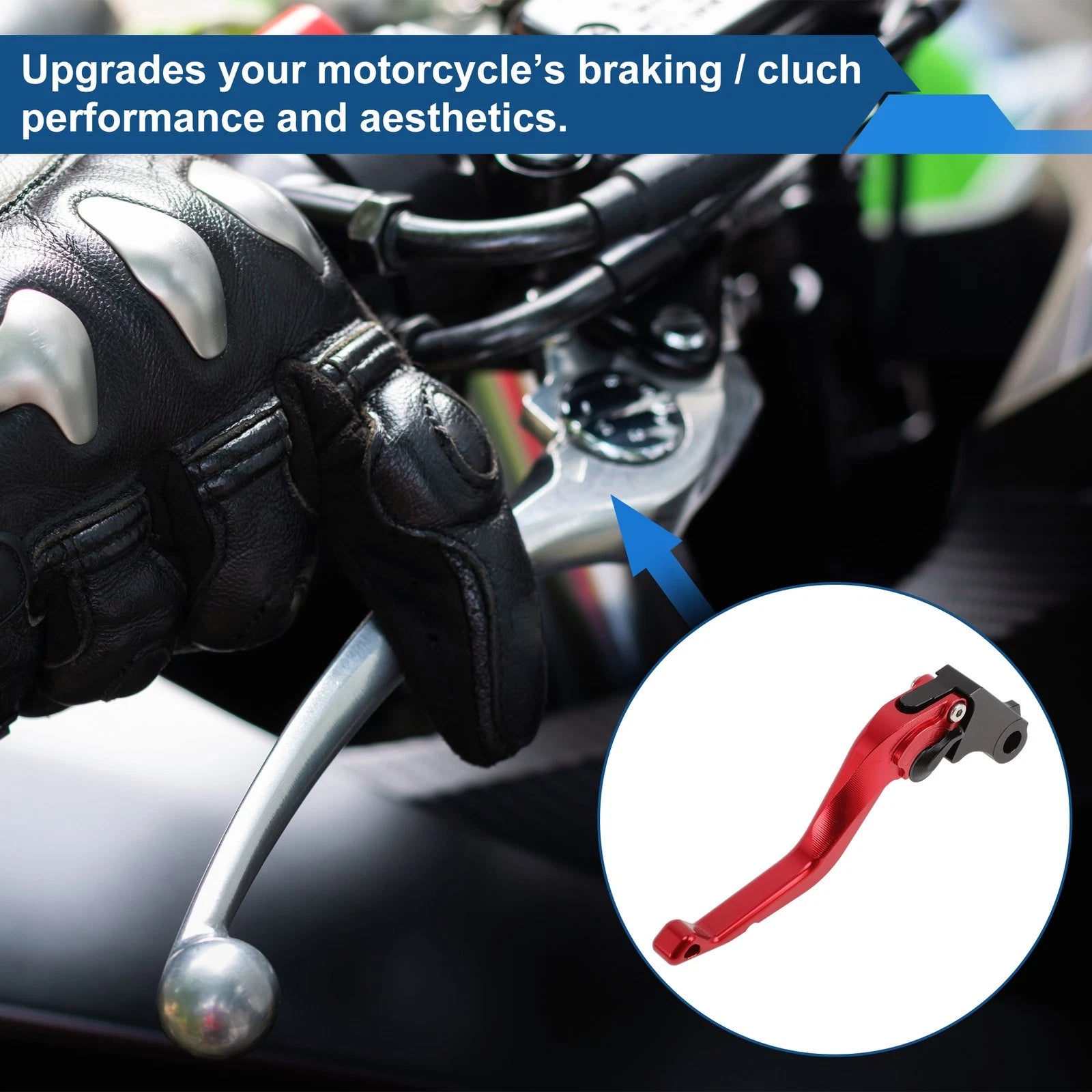 Adjustable Short Brake Clutch Levers for Honda CB750 (2023–2025) 1 Pair Solid Red