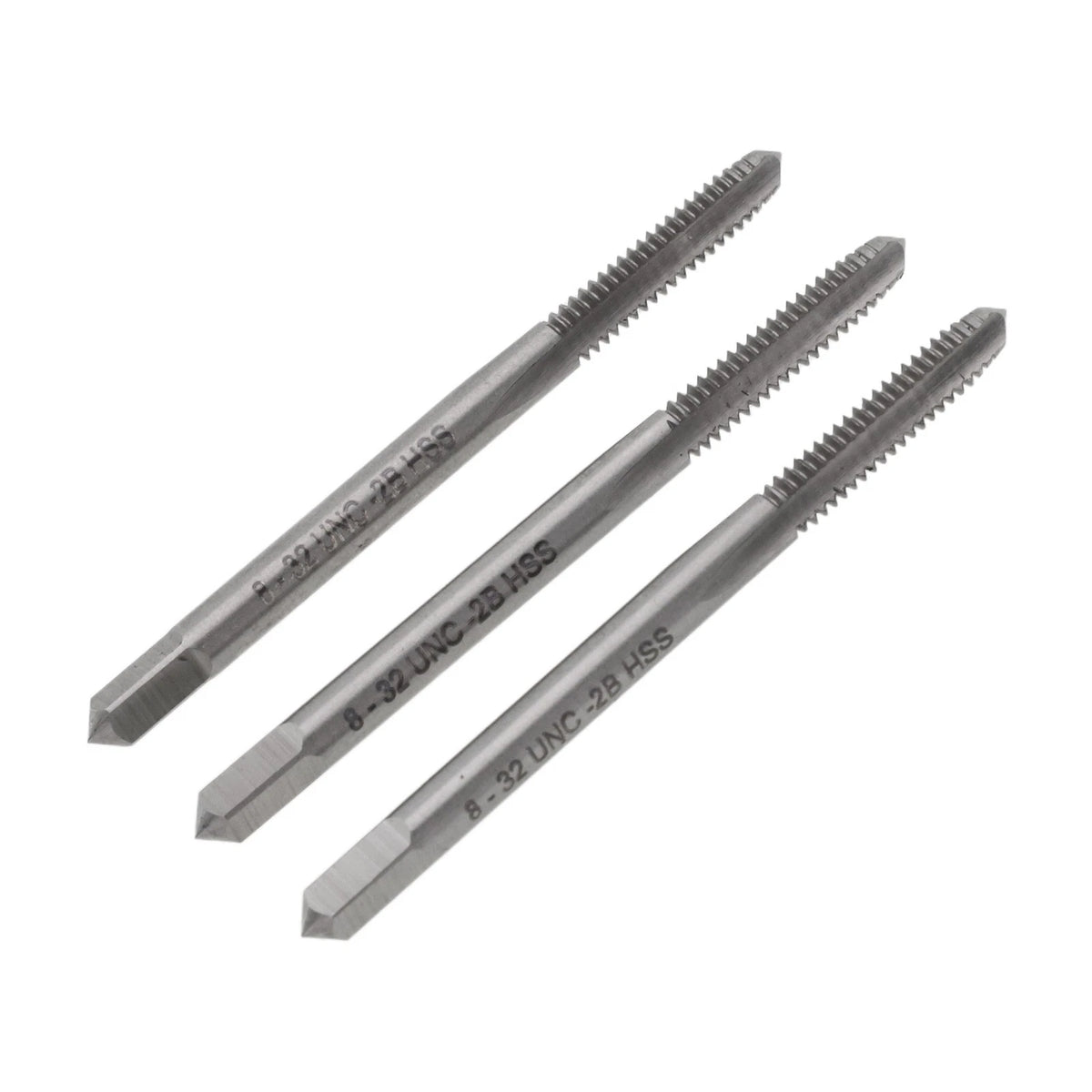 Hand Threading Tap Set 8-32 UNC for Automotive Applications