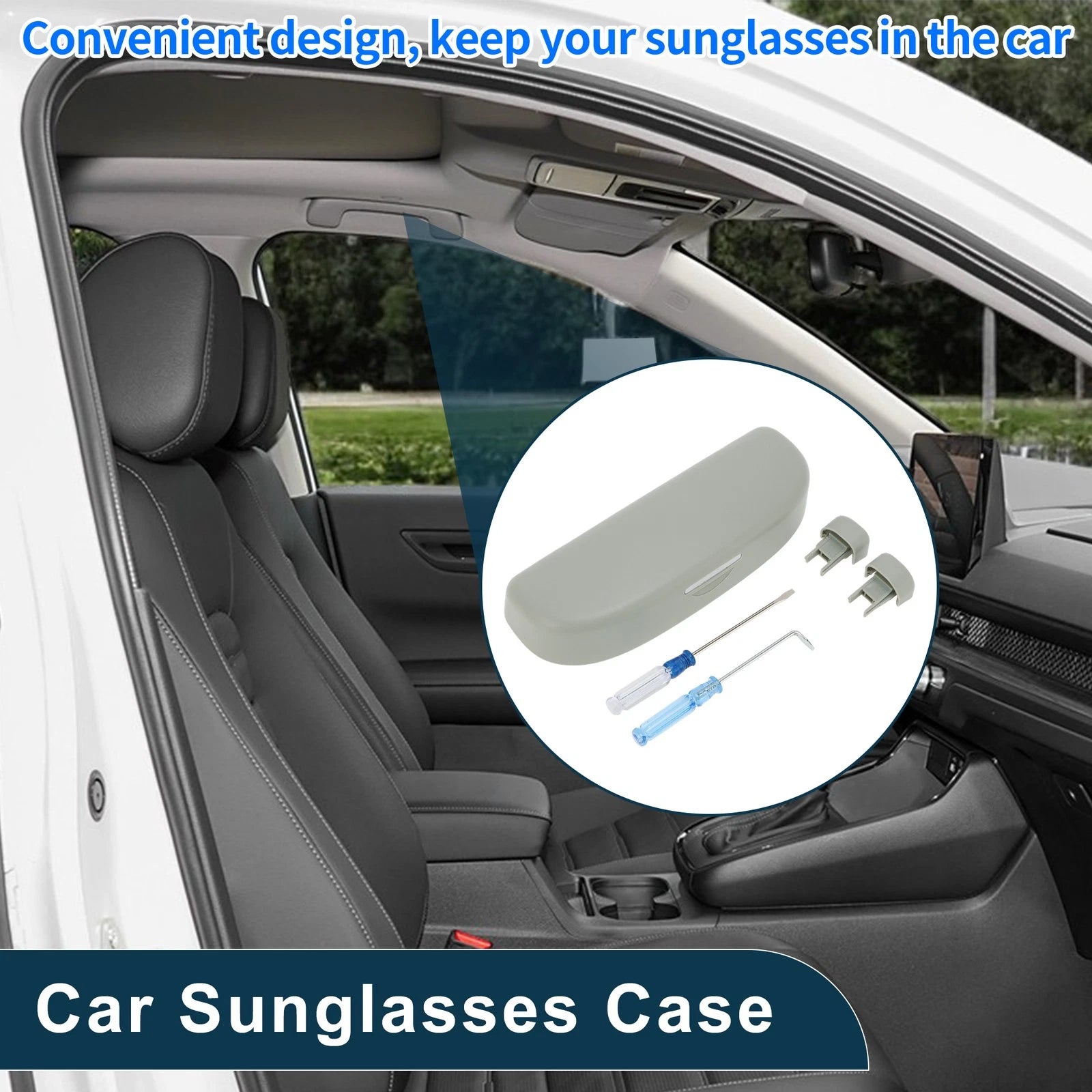 Car Sunglasses Case Storage Box for Toyota C-HR (2016–2023)