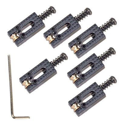 6Pcs Roller Bridge Tremolo Saddles for Fender Strat