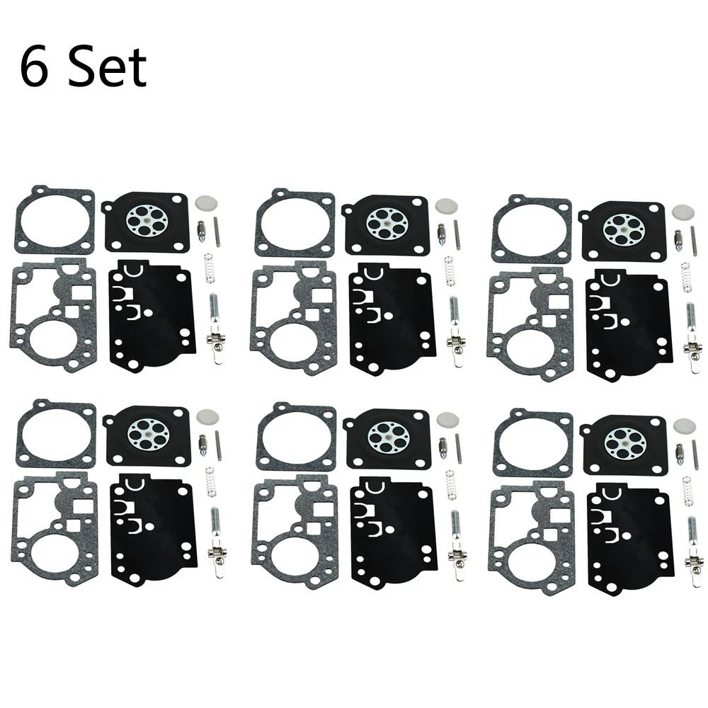 6x Carburetor Kit Repair Parts for Zama RB-156 C1U-W43 C1U-W45 (Poulan BVM210VS)