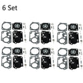 6x Carburetor Kit Repair Parts for Zama RB-156 C1U-W43 C1U-W45 (Poulan BVM210VS)