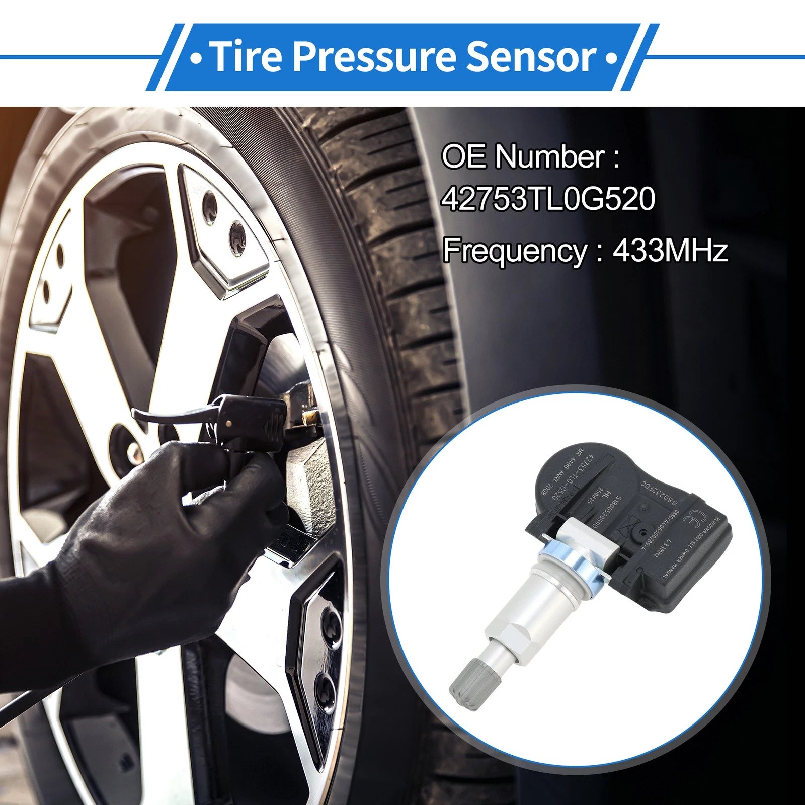 TPMS Tire Pressure Sensor Replacement for Honda Accord (2013–2018)