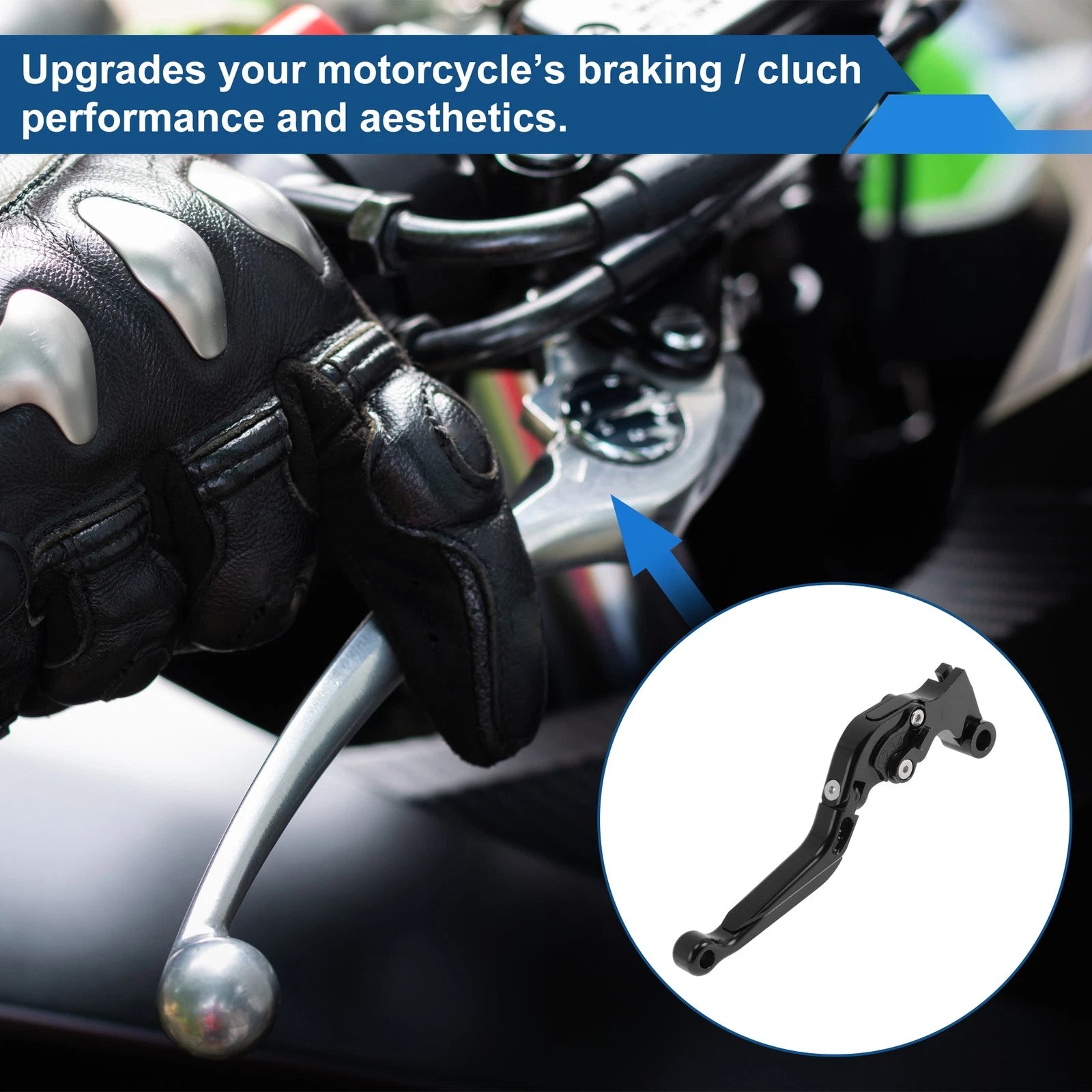 Short/Long Brake Clutch Levers for Yamaha MT-03 (2018–2022) - Solid Black Pair