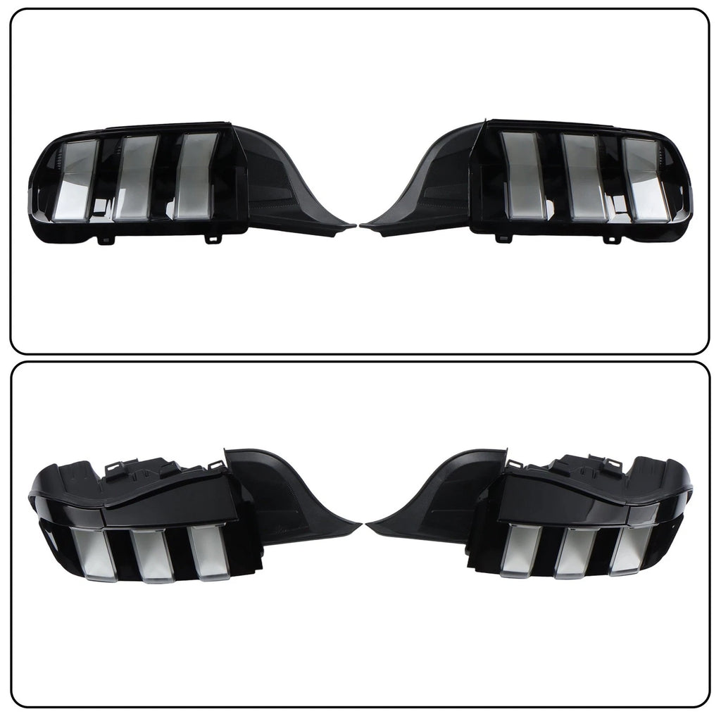 LED Tail Lights for Ford Mustang (2024–2025) Red Black Left + Right