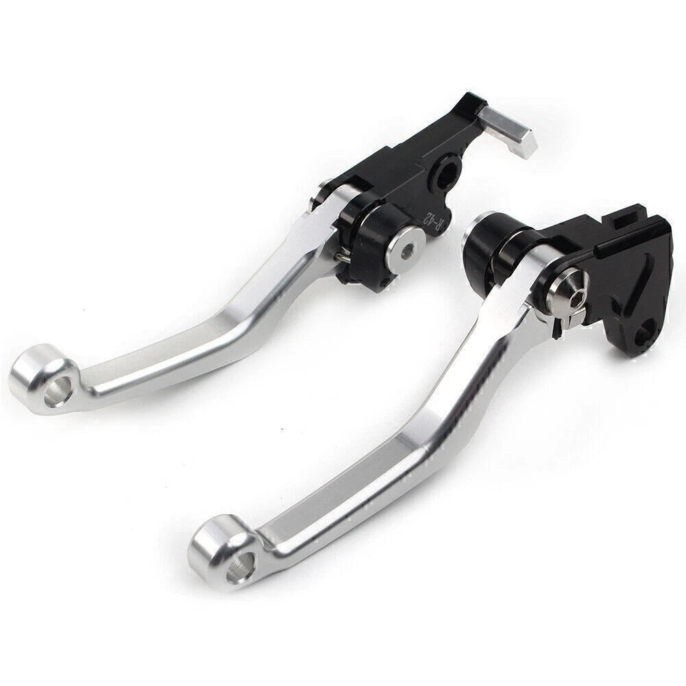 CNC Pivot Clutch Brake Levers for Suzuki DRZ400S DRZ400SM DRZ400E (2000–2022) SILVER