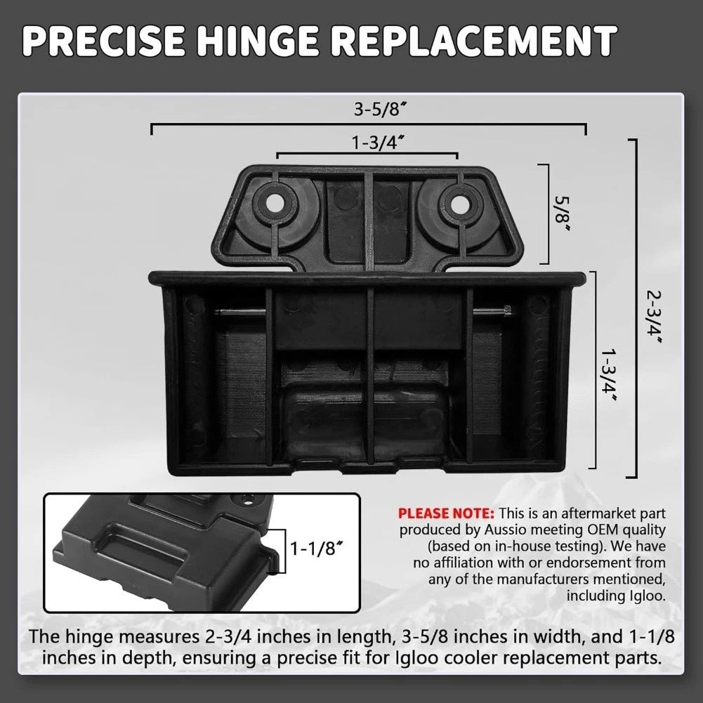 Camping Cooler Hinges for Cooler Lid Support - Easy Installation