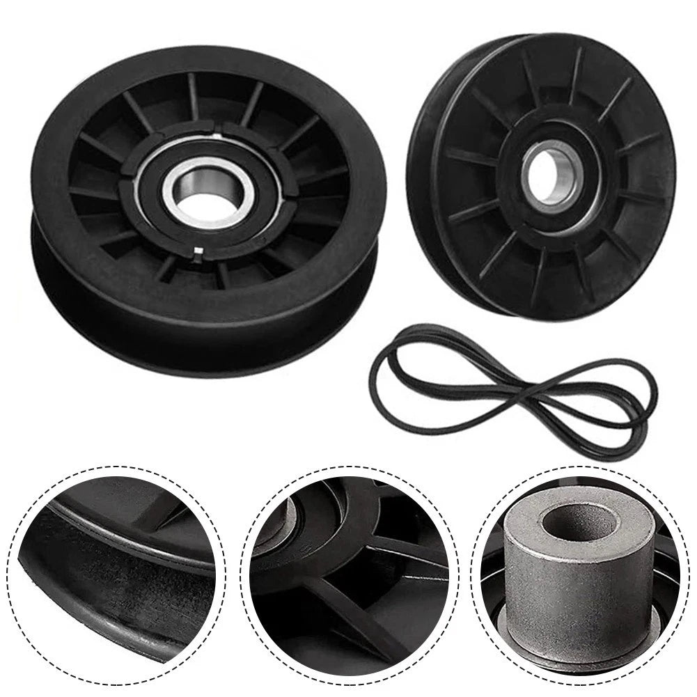 Drive Belt with V Type Idler Pulley Set for Cadet Craftsman Lawn Mowers