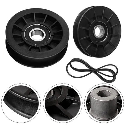 Drive Belt with V Type Idler Pulley Set for Cadet Craftsman Lawn Mowers