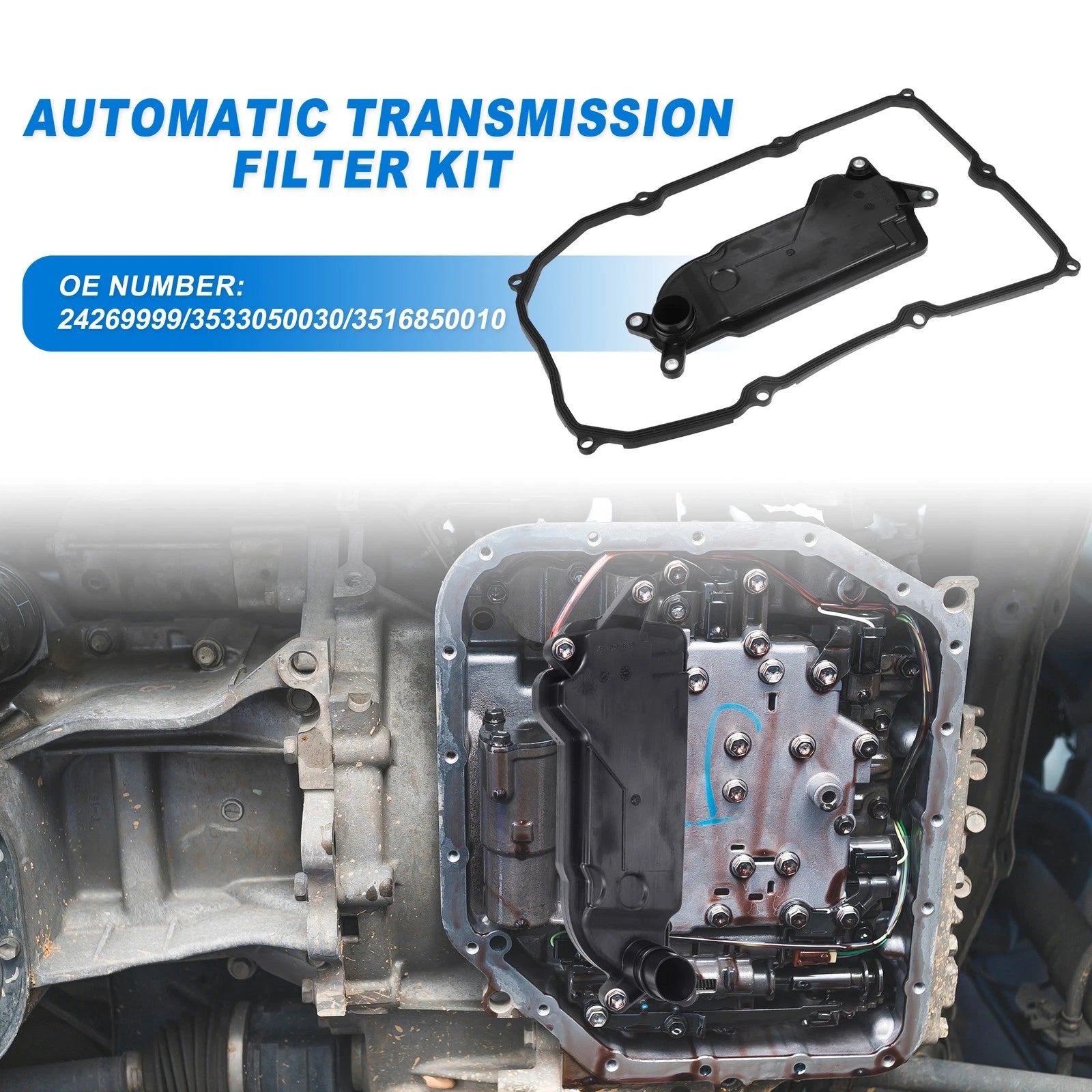 Transmission Filter Oil Pan Gasket Kit for Cadillac CTS (2008–2015)