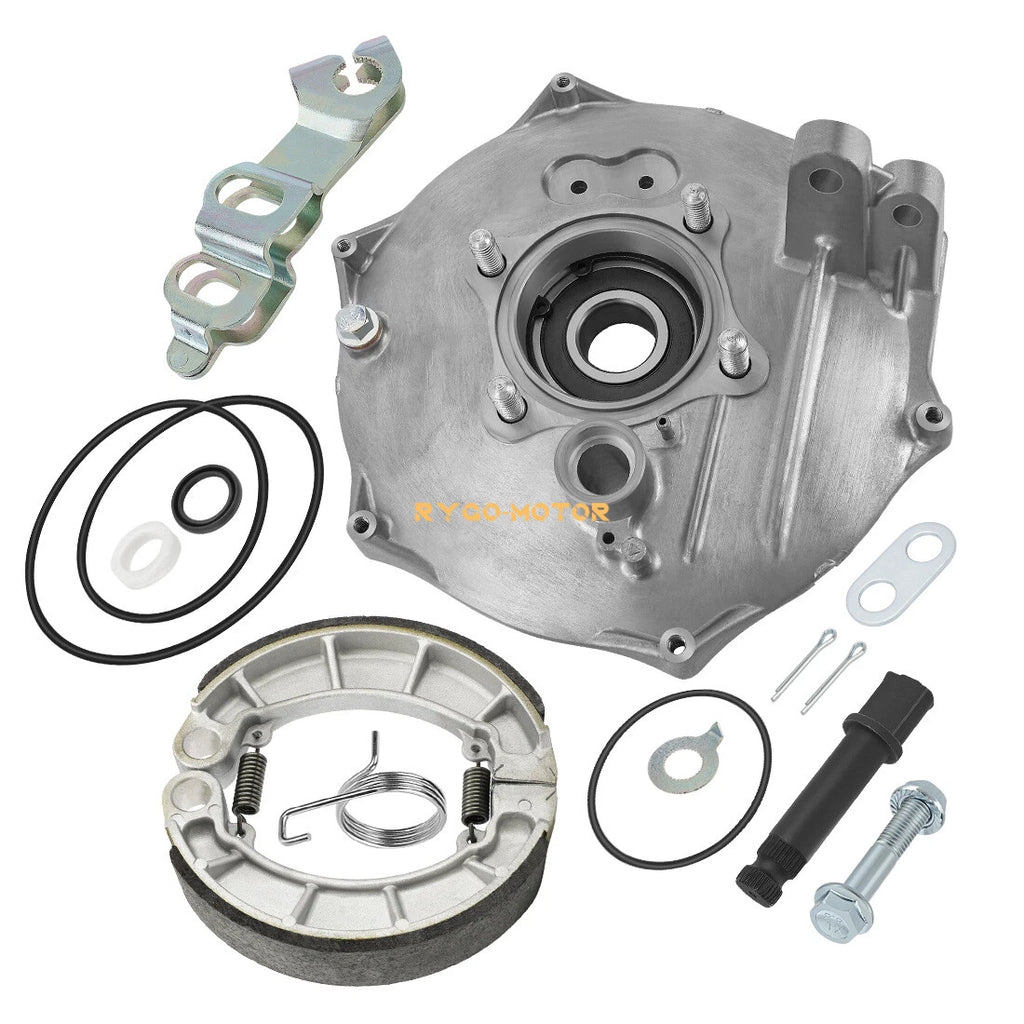 Rear Brake Backing Plate w/Shoes Arm Rocker Cam Kit for Honda Rancher 420 (2014–2024)