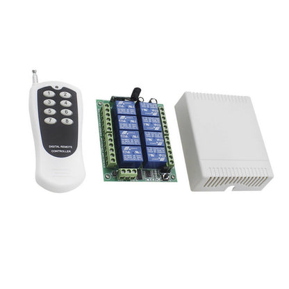 8CH DC12V Relay Wireless RF Remote Control Switch for