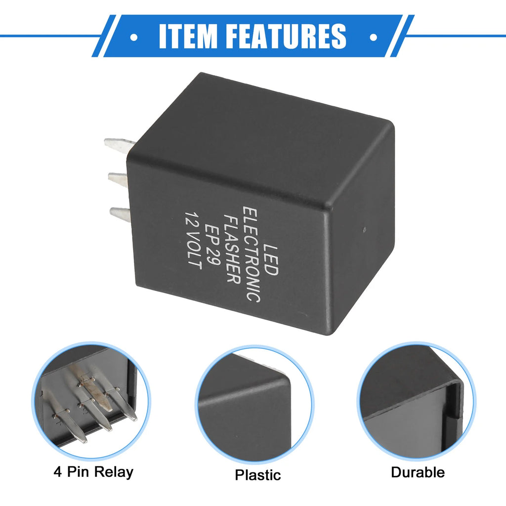 LED Flasher Relay for Universal Vehicles (4 Pin EP29)
