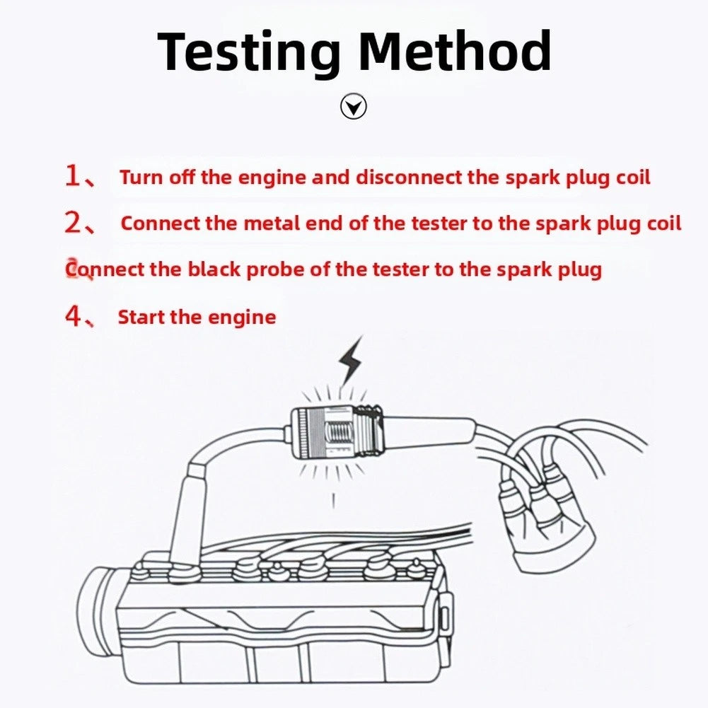 Ignition Coil Tester for Universal Use (Adjustable High Voltage)