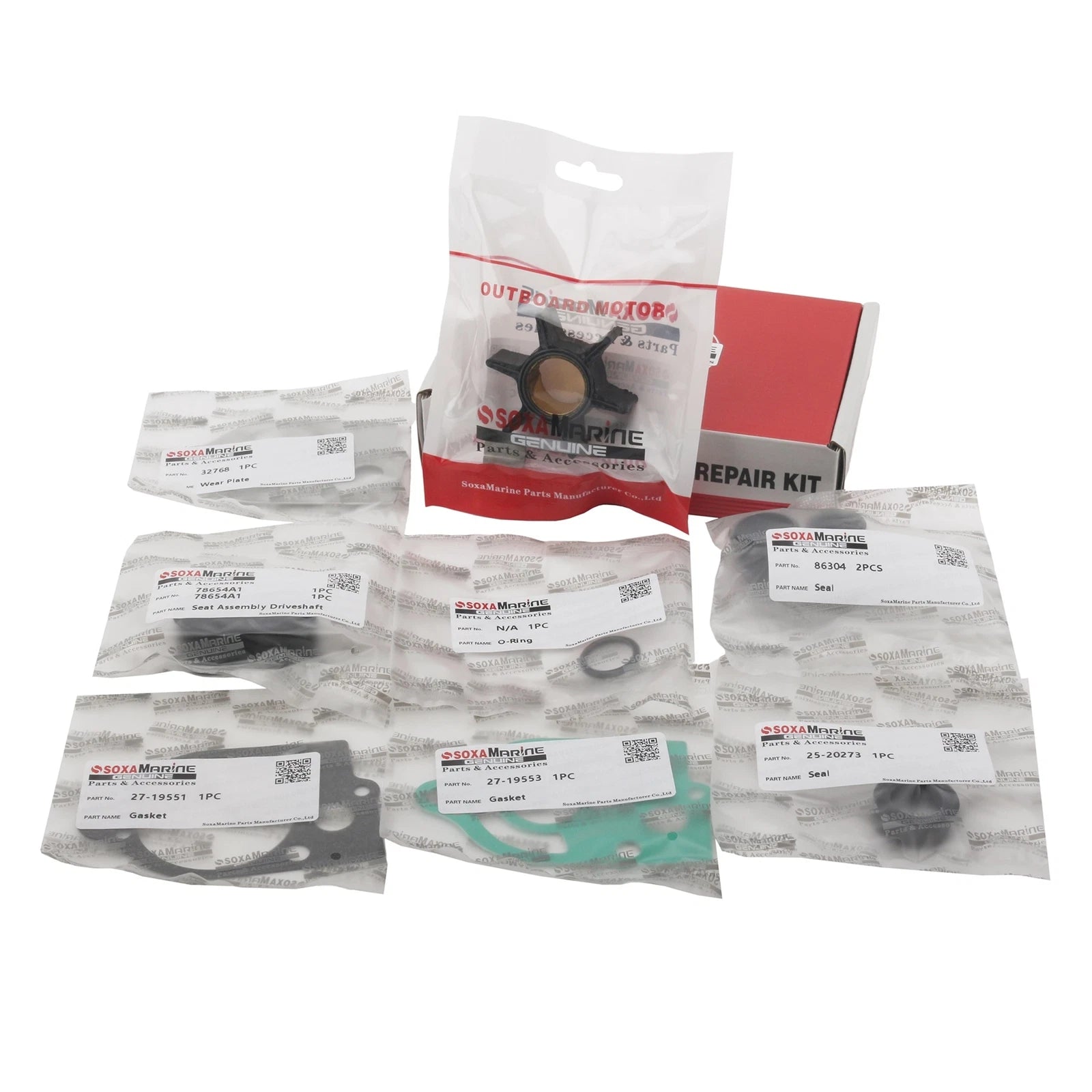 Water Pump Repair Service Kit for Mercury Mariner Outboard (89983Q1)