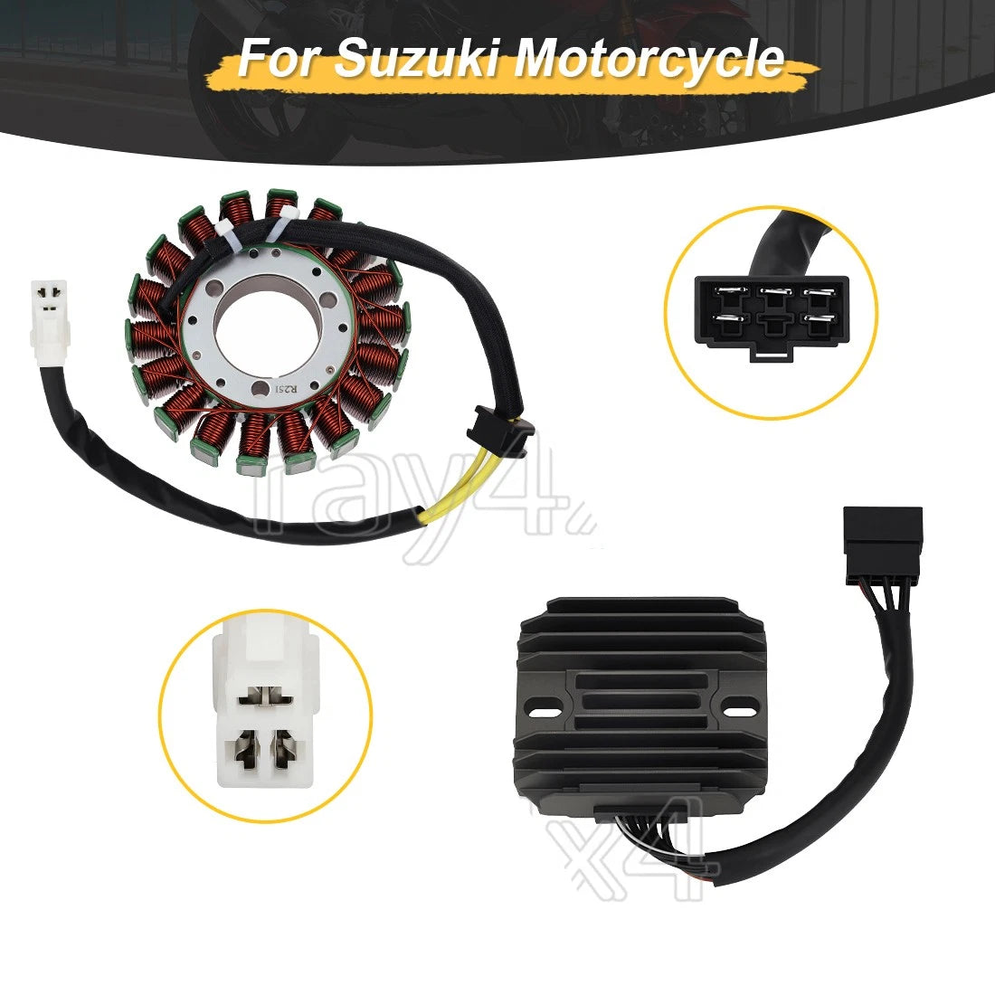 Stator Regulator Rectifier for Suzuki GSX-R 600 GSX-R750 (2001–2003)