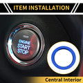 Engine Start Stop Button Switch Knob Cover Ring for Toyota Tacoma (2016–2023) Blue