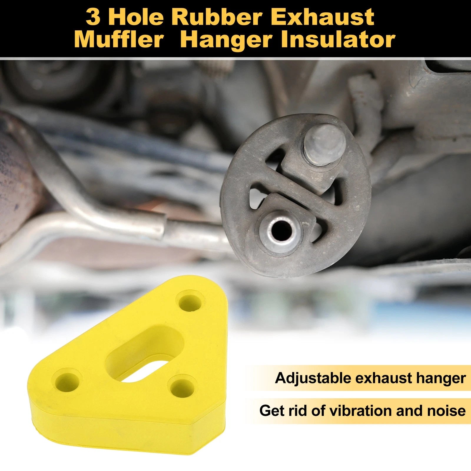 1 pcs Yellow Rubber Exhaust Hanger Insulator for